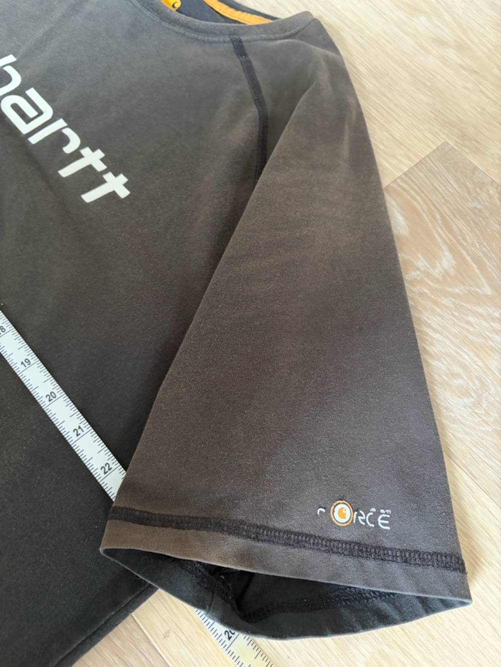 Carhartt Force Logo Tee Black Relaxed Fit XL Workwear Shirt - Picture 6 of 7